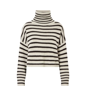 Zerlina Striped Turtleneck Sweater