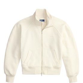 Script Logo Knitted Zip Jacket
