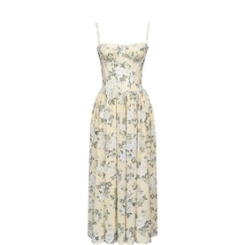 Rona Floral Corset Flared Dress