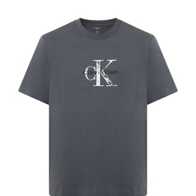 Distressed Monogram Logo T-Shirt