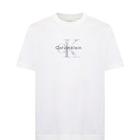 Distressed Monogram Logo T-Shirt