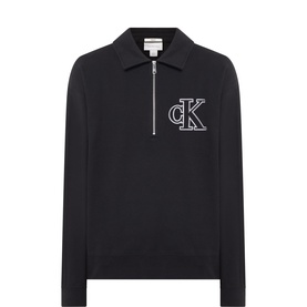 Monogram Zip-Up Sweatshirt
