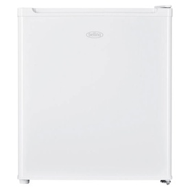 Belling Compact Upright Freezer in white, freestanding mini freezer with single door and chrome handle