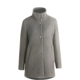 Funnel Single-Breasted Jacket