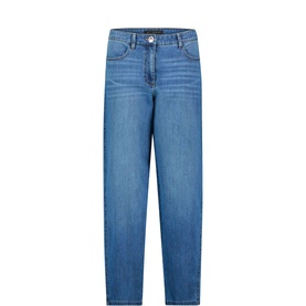 Casual Mid-Rise Straight Leg Jeans