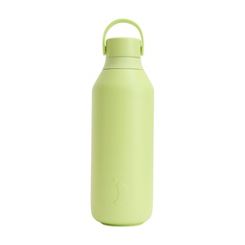 Chilly's Water Bottle in Limelite, pale green matte finish with matching loop-handle lid