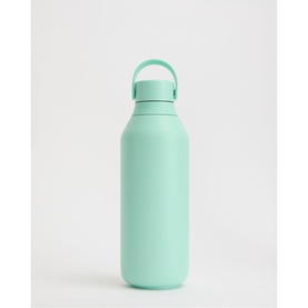 Chillys Water Bottle in Opal, mint green insulated design with matching carry loop lid