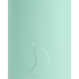 Chillys Water Bottle in Opal mint green with embossed logo detail, smooth matte finish.