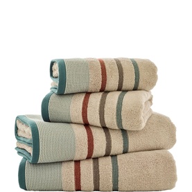 Portland Stripe Towel Woodland
