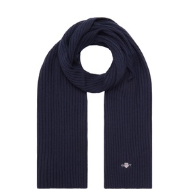 Ribbed Shield Logo Scarf