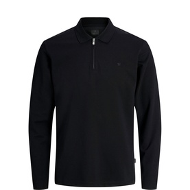 Ethan Logo Zip Polo Shirt