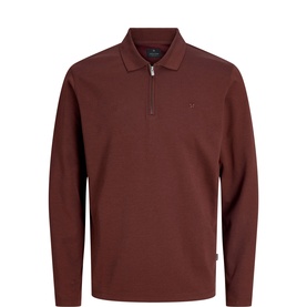 Ethan Logo Zip Polo Shirt