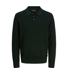 Riley Logo Knitted Polo Shirt