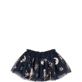 Yvonne Sequin Tulle Flared Skirt