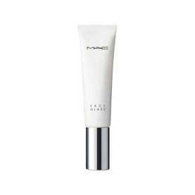 MAC Face Glass Makeup Primer in a white squeeze tube with silver cap, no colour tint