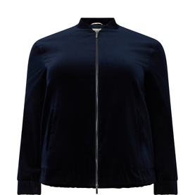 Obliqua Velvet  Bomber Jacket