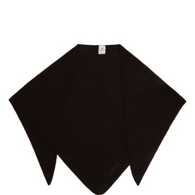 Logo Knitted Wrap Scarf