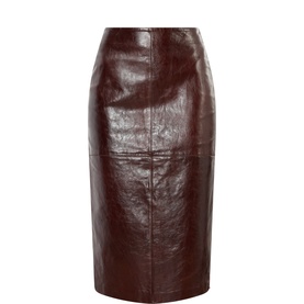 Lappole Leather Pencil Skirt