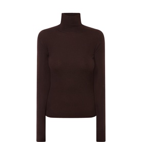 Centro Ribbed Turtleneck Sweater