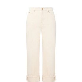 Virna Straight Leg Cuffed Jeans