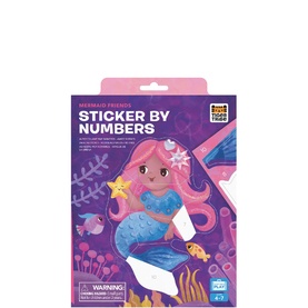 Sticker By Numbers Mermaid Friend Travel Activity Set
