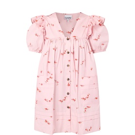 Angel Floral Print Mini Dress