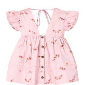 Angel Floral Print Blouse