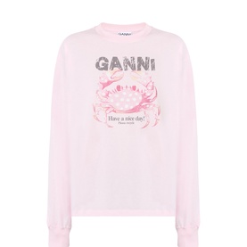Crab Logo Long-Sleeved T-Shirt