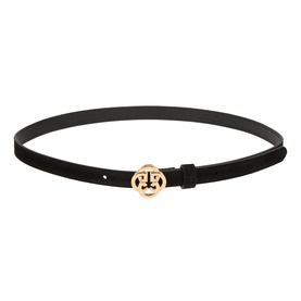 Monogram Buckle Slim Belt