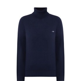 Shield Logo Turtleneck Sweater
