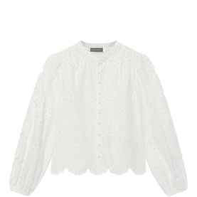 Shell Broderie Blouse