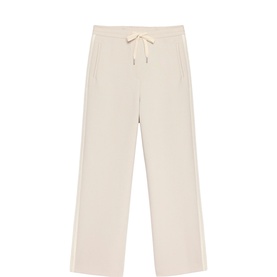 Side Stripe Mid-Rise Wide Leg Trousers