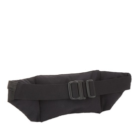 On Running black belt bag with matte black buckle fastening and adjustable strap, in lightweight polyamide fabric