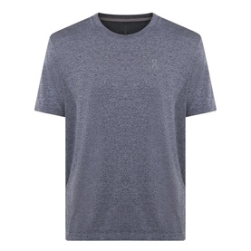 On Running Ember Heather performance T-shirt, crew neck, short sleeves, small logo on chest, marl fabric finish
