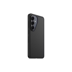 Black smartphone case with triple camera cutout, slim profile, matte finish, shown at an angle
