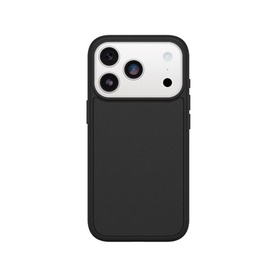 Otterbox black iPhone case with cut-out for triple camera, slim profile and raised edges for screen protection
