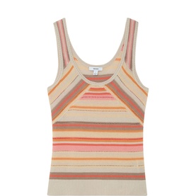 Miriam Striped Knitted Tank Top