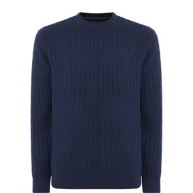 Herringbone Logo Tag Sweater