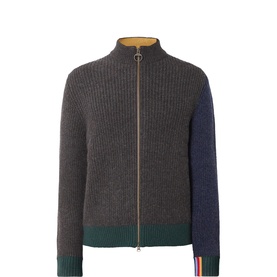 Gamefire Textured Colour-Blocked Zip Sweater