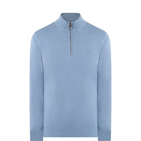 Shield Logo Half-Zip Sweater
