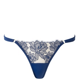 Avery Floral Embroidered Thong