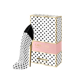 Carolina Herrera Good Girl Blush Eau de Parfum Summer Collector in polka dot white and gold packaging with iconic high heel bottle
