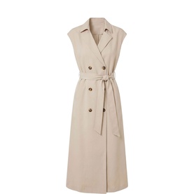 Elsa Belted Trench Flared Dress