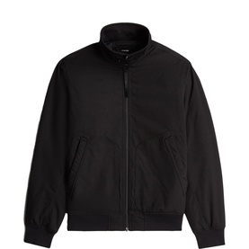 G-Star casual jacket in DK Black, zip-through front, funnel neck, elasticated cuffs and hem, two front pockets
