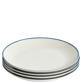 Maze Denim Line Plate 22cm, Set of Four