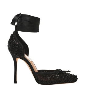 Larina Sequin Bow Pumps