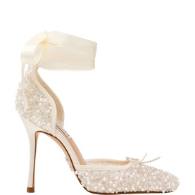 Larina Sequin Bow Pumps