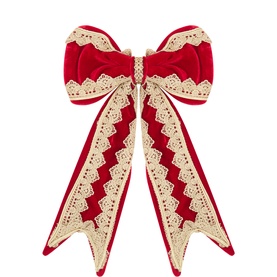 Regal Red Pre-Tied Bow 34cm