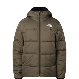 Hooded Mask Logo Down Jacket