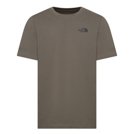 North Face Yosemite Oak Logo Back Graphic T-Shirt in New Taupe Green, crew neck, short sleeves with chest logo detail